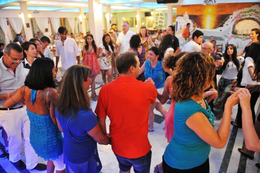 Kamari: Greek Show, Buffet Dinner, and Drinks at Dimitris - The Open Drinks Bar: Wine, Beer, Soft Drinks, and Water Included
