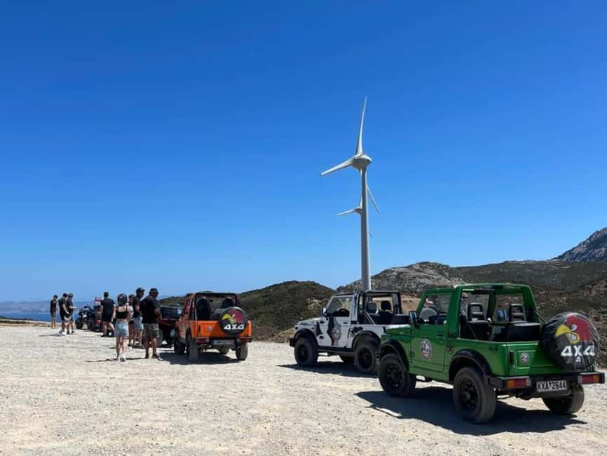 Kos: Guided Jeep or Quad Off-Road Tour with Drinks and Lunch - The first hour: meet at Moto Harley and get kitted up