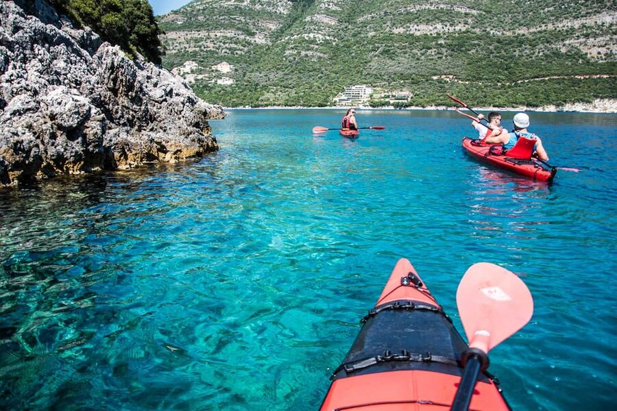 Lefkada: Blue Cave Kayak Tour with a Taste of Greece - Guides, safety, and the photo factor you will appreciate