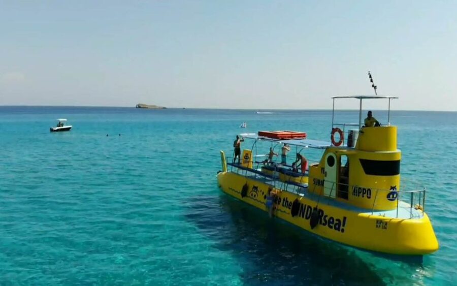 Lindos: Submarine Cruise with Swimming Stop at Navarone Bay - Feeding Fish and Watching Underwater Wildlife, Without the Overthinking