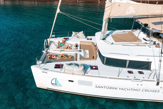 Luxury Santorini Catamaran Cruise: Lunch, BBQ, Drinks, Transfers - Key highlights worth caring about