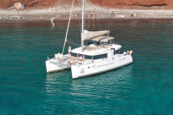 Luxury Santorini Catamaran Cruise: Lunch, BBQ, Drinks, Transfers - Getting to Vlychada Marina, and What You Need to Know Before You Go