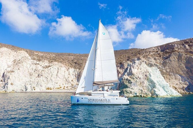 Luxury Small-Group Catamaran Cruise with BBQ, Open bar & Transfer - Why this Santorini catamaran feels personal, not crowded