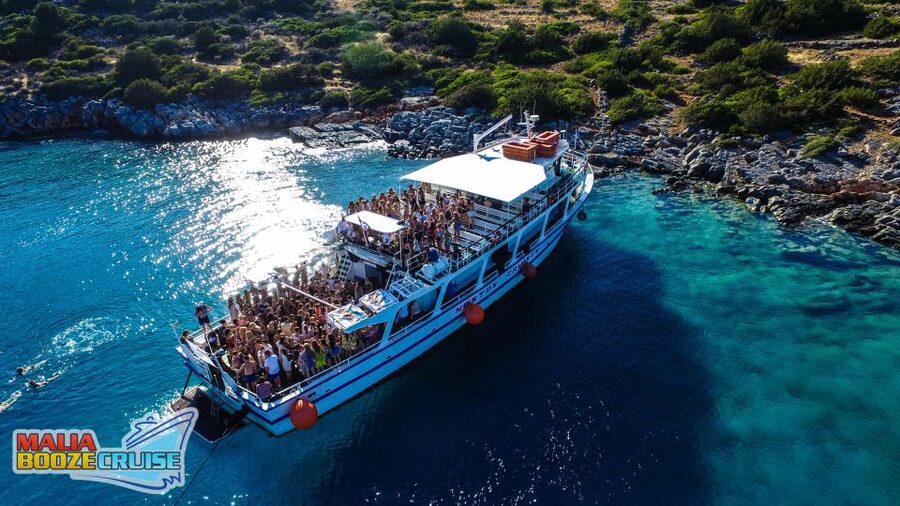 Malia: Booze Cruise Boat Party with Live Dj - Lunch on board: included fuel, not a full meal experience