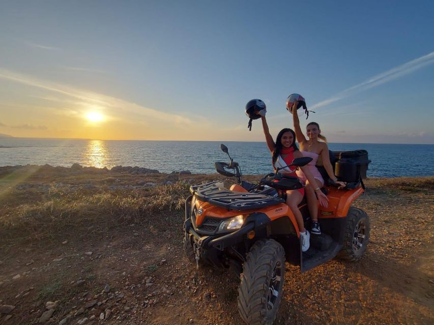 Malia: Off-Road Quad Safari Evening Tour / optional transfer - The motocross track off-road section before dinner