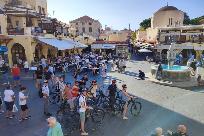 Mediaeval Rhodes E-bike Highlights Photo Tour Morning/Sunset - UNESCO Old Town gates and the Kastello ride-by that sets the mood