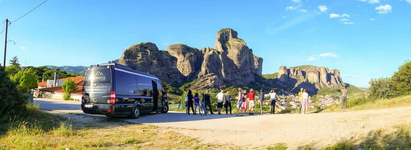 Meteora: Sunset Small Size Tour with Monasteries & Caves - St. Stephen and St. Nicholas Anapavsa: longer time, frescos, and practical pacing