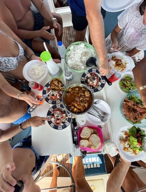 Milos: Full-Day Sailboat Cruise with Food and Open Bar - Crew vibe, music, and the open bar reality check (beer and wine)