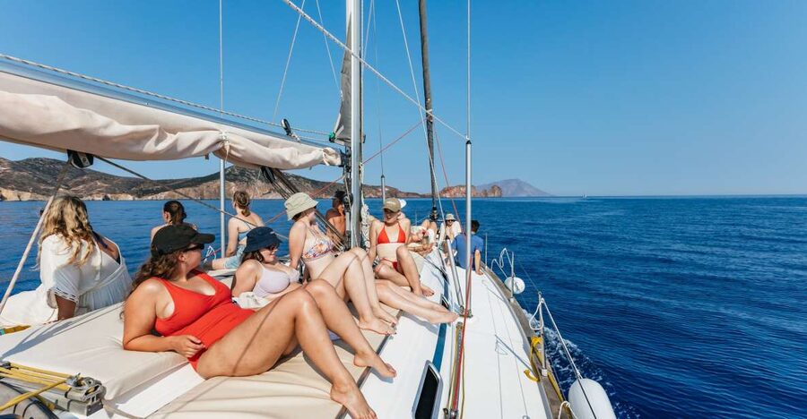 Milos: Kleftiko Cruise with Meal, Drinks and Photos at Sykia - Breakfast, lunch, snacks, and the drinks that make it feel like a real day