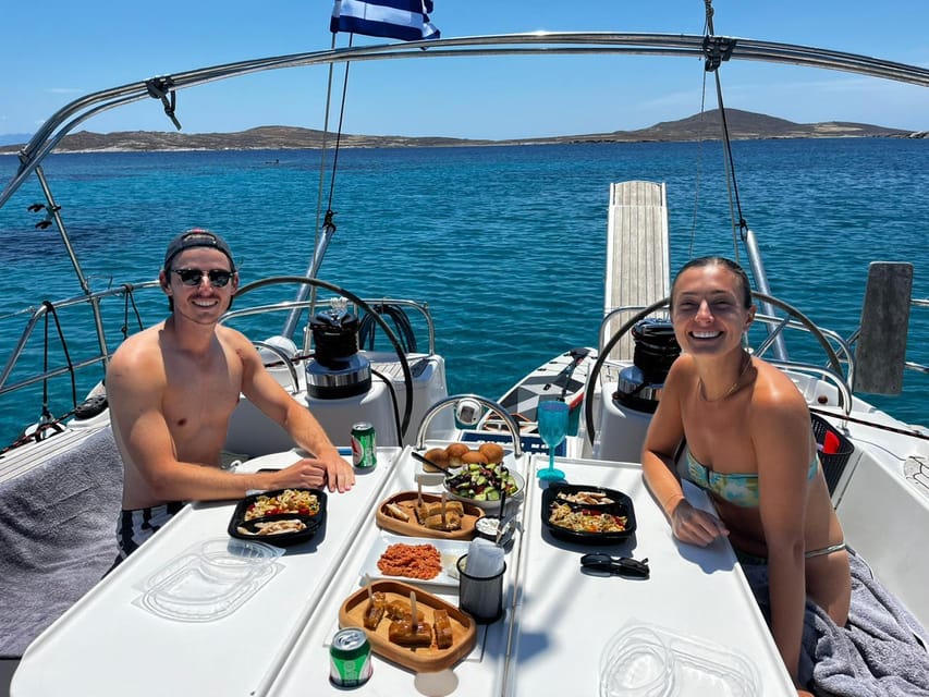 Mykonos: Delos and Rhenia Cruise with Swim and Greek Meal - Safety and crew energy, especially when the weather turns