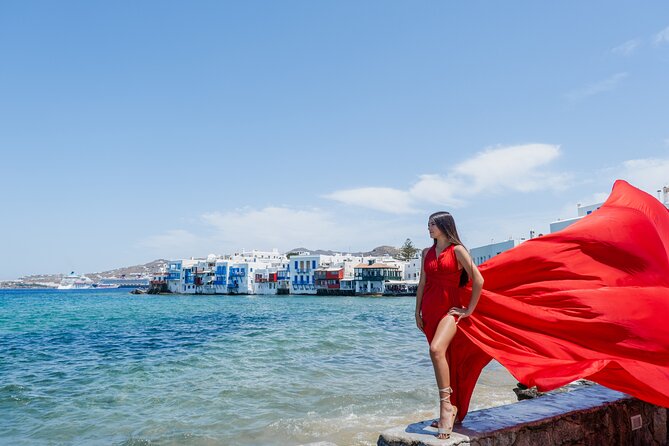 Mykonos Flying Dress Photoshoot - Mykonos Flying Dress: what makes it worth paying for