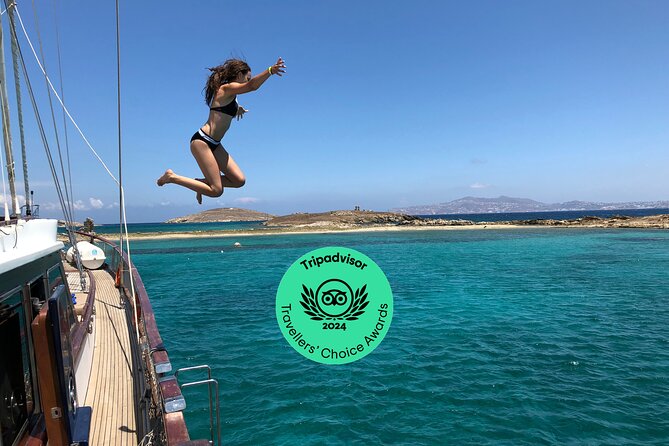 Mykonos Sail Cruise to Rhenia, Guided Tour of Delos, Lunch&Drinks - Rhenia Island: The Swim Stop That Many People Skip