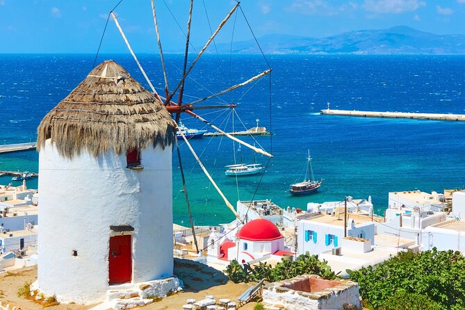 Mykonos: Small Group Tour for Cruise Passengers —Port Pickup - Faros Armenistis Lighthouse: First the View, Then the Sea-Air