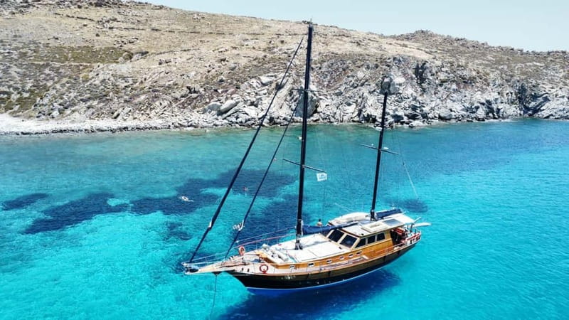Mykonos: Sunset Boat Cruise with Light Dinner & Drinks - The onboard dinner and unlimited drinks, what you actually get