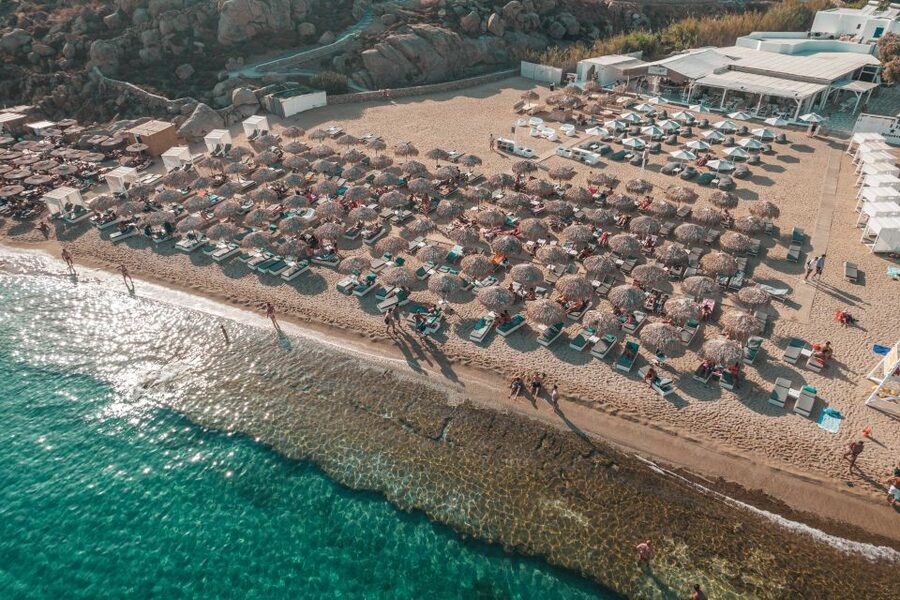 Mykonos: Super Paradise Beach with Sunbed at Thalas Mykonos - Swim time at Super Paradise: clear water, rocky entry, and realistic expectations