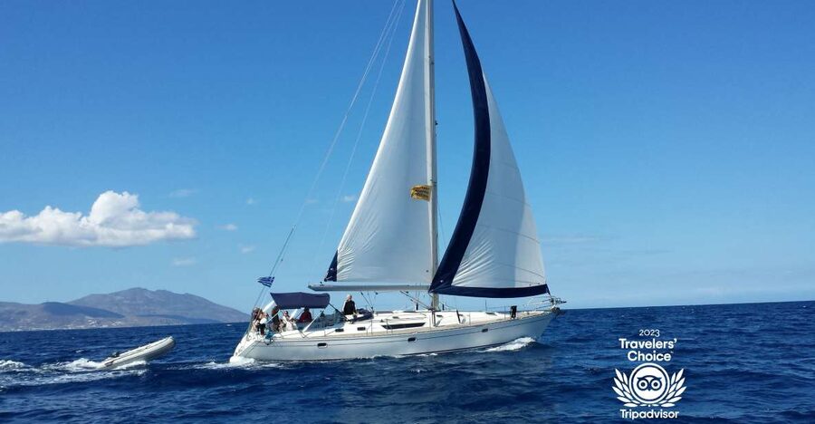 Mykonos: Yacht Cruise to Rhenia and Guided Tour of Delos - Getting aboard: the safety briefing and the sailing vibe