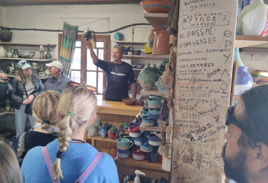 Naxos: Highlights Bus Tour with Free Time for Lunch and Swim - Chalki’s Venetian lanes: shopping, a Byzantine church tip, and a real free window