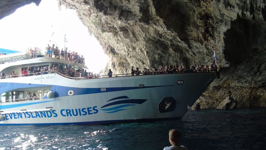 Nidri daily cruise in the Ionian with Makedonia Palace - Scorpios from the water: the final sight stop and why it can feel unusual