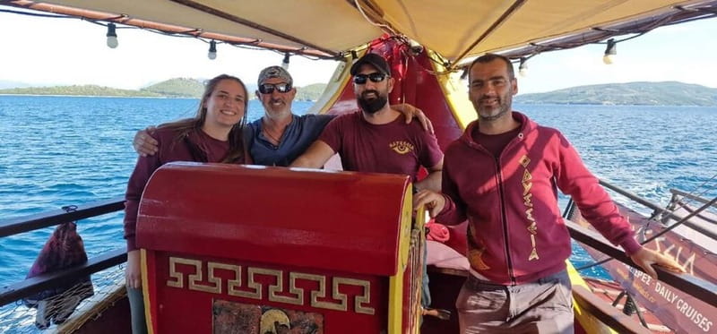Nydri: Sailing Through History. Daily Cruise with Beach BBQ - Skorpios, Jackie Kennedy’s island, and sailing past the Prince’s Islands