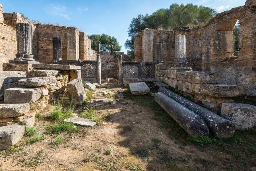 Olympia: Archaeological Site & Museum E-Ticket & Audio Guide - Where to start inside the site: Gymnasium to the Pheidias workshop