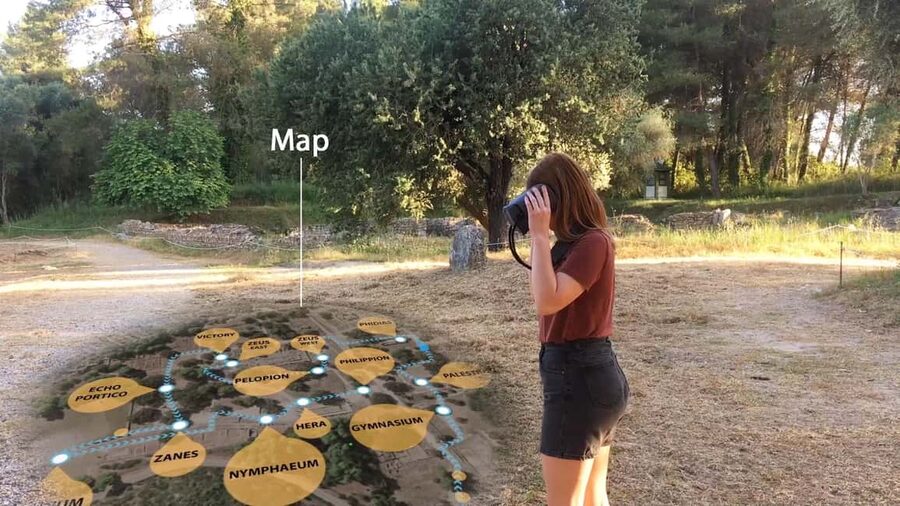 Olympia: The Famous VR Glasses Tour with Audio Guide - How the VR Headsets Work at Olympia (GPS Guidance and Getting Your Bearings)