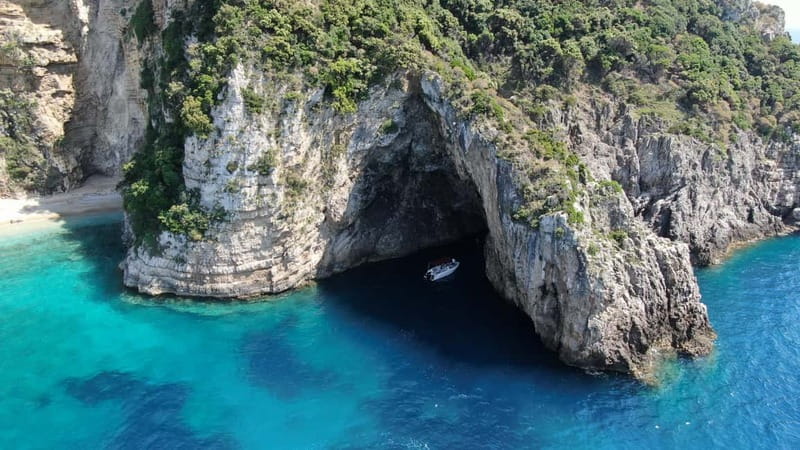 Paleokastritsa: Paradise, Yali Beach & Blue Caves Boat Tour - Paradise Beach (Chomi) Swim Stop With Safety Limits