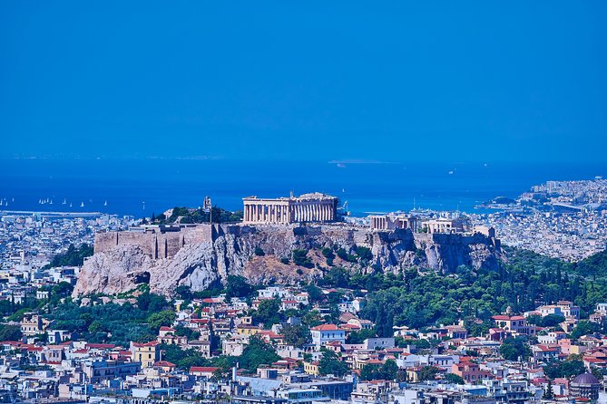 Panorama of Athens in 6 hours - Lycabettus viewpoint and Panathenaic Stadium for scale and perspective