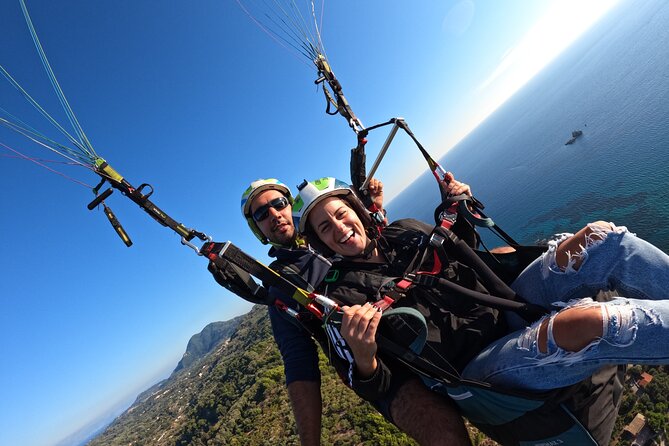 Paragliding Tandem Flight in Corfu - Pelekas, Kaisers Throne, Kontogialos, and spotting them from above