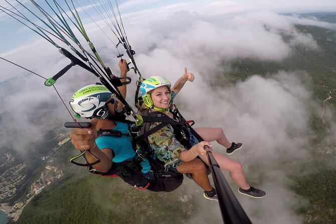 Paragliding Tandem Flight in Corfu - When paragliding is not flyable, request a paramotor option
