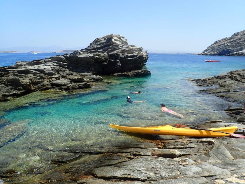 Paros: Sea Kayak Trip with Snorkeling and Snack or Picnic - How Stops Work: Two Breaks for Swimming, Snorkeling, and Viewpoints