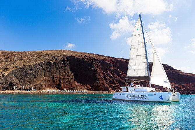 Premium Small-Group Catamaran Cruise with BBQ, Open Bar, Transfer - Why This Catamaran Route Makes Santorini Feel Like the Real Thing