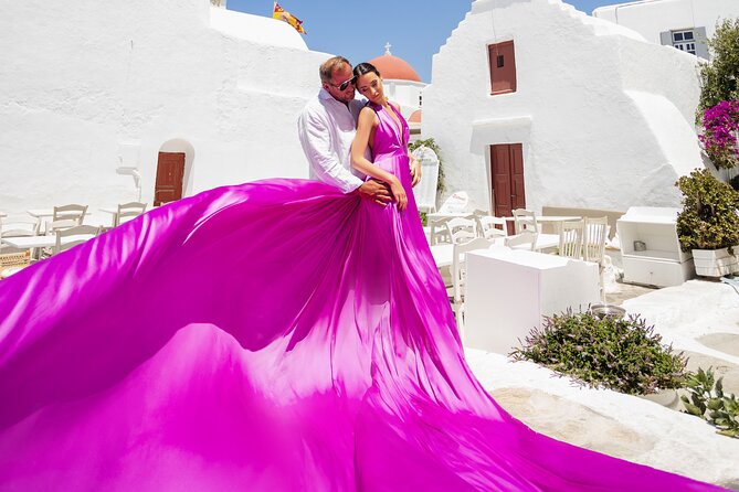 Private Flying Dress Photoshoot in Mikonos - Weather, Wind, and Other Practical Tips That Matter