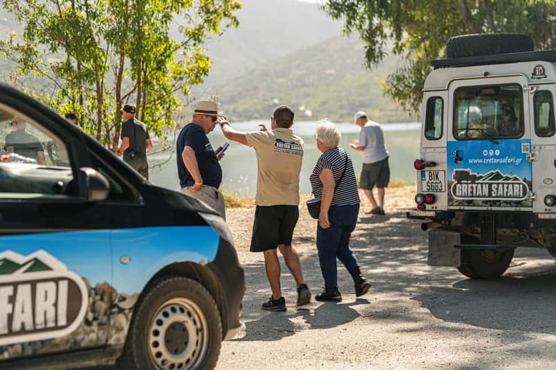 Rethymno: Full-Day Land Rover Safari to Preveli - Lunch at a traditional tavern with unlimited Cretan wine