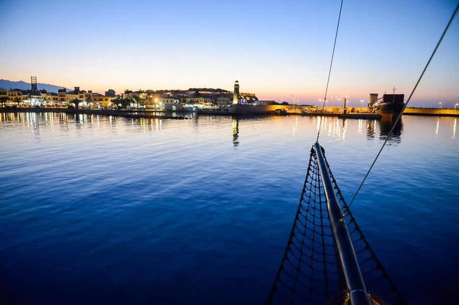 Rethymno: Sunset Cruise on a Wooden Pirate Boat - Choppy water reality: how to handle the sea outside the bay