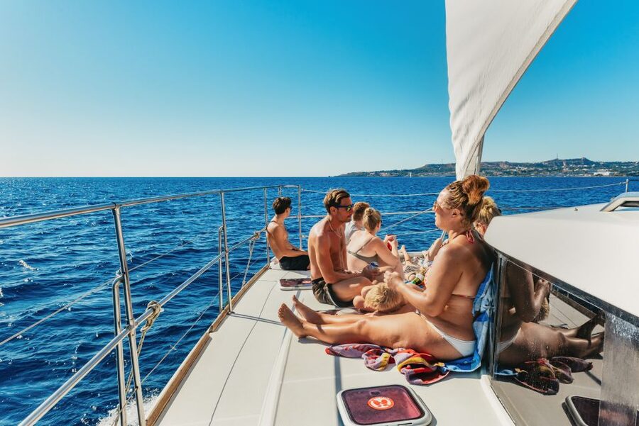 Rhodes: All-Inclusive Catamaran Cruise with Lunch and Drinks - Anthony Quinn Bay: Clear Water, Easy Snorkeling, and Fish You Can See
