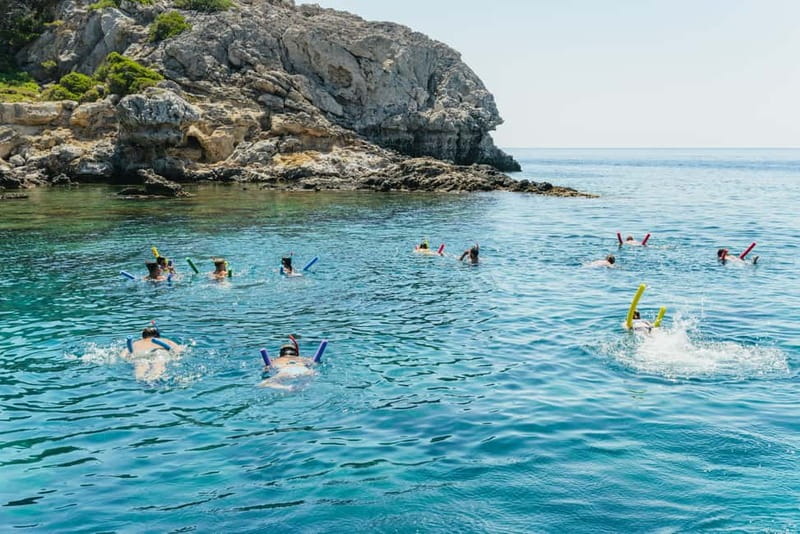 Rhodes: Anthony Quinn, Ladiko and Caves All-Inclusive Cruise - Board Aphrodite: Sofas, Shade, and a Small-Group Feel
