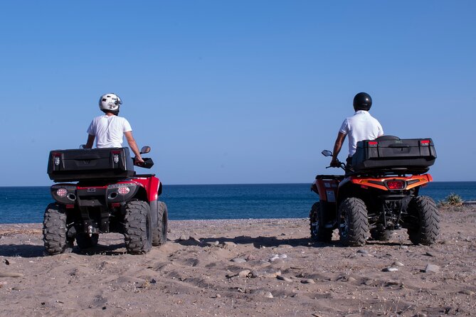 Rhodes ATV Quad Adventure Guided Tour 2 or 1 person on 1 Quad - Mavros Kavos Beach: the swim stop that breaks up the ride