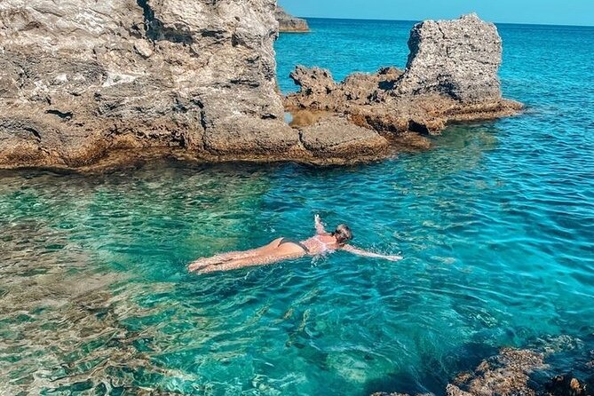 Rhodes Bay to Bay Swim Cruise-Greek Buffet w/wine included - A 6-hour Rhodes cruise that starts with the best view
