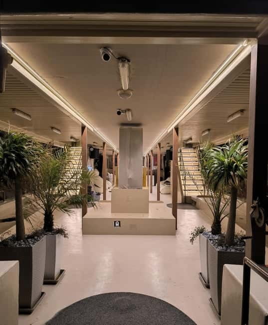 Rhodes: Beach Gem Exploration Cruise with Lunch & Transfer - Boat setup: seats, shade, toilets, and why 150 passengers matters