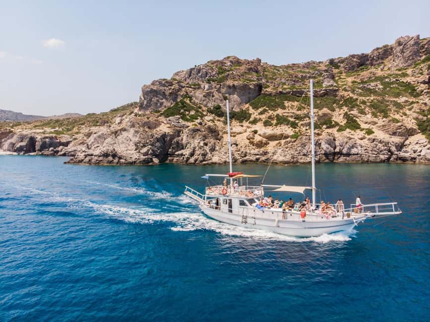 Rhodes: Boat Tour with Snorkeling, Gourmet Buffet & Open Bar - Snorkeling gear, swimming from anchor, and what to bring