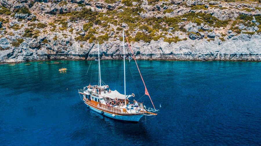 Rhodes: Cruise with 3 Stops, Lunch and Unlimited Drinks - Afandou Beach: Kayaking, a Real Stretch of Beach Time, and Lunch