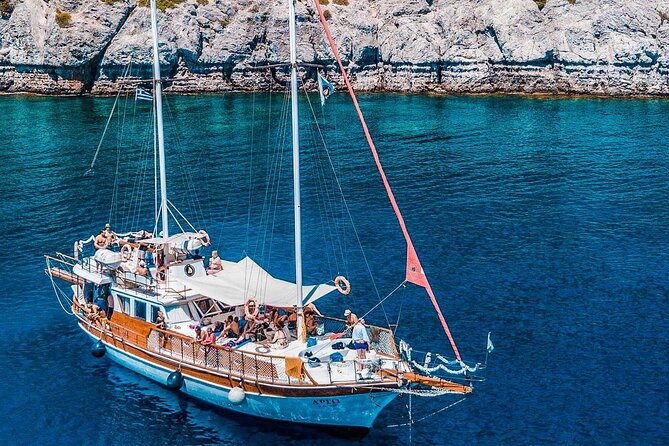Rhodes Day Cruise (with lunch & unlimited drinks) 5,5 Hours - Stop 1, Afandou Beach: a quiet warm-up with lunch included