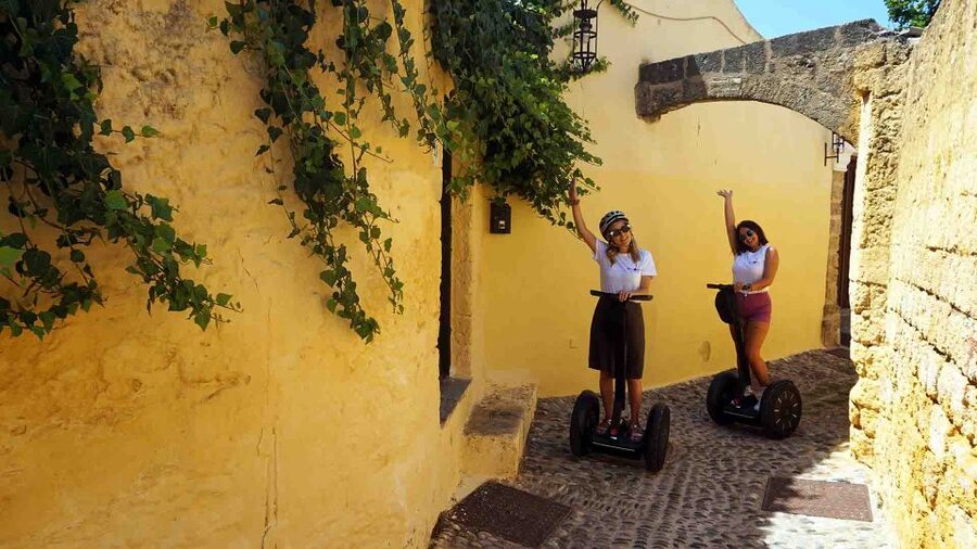 Rhodes: Discover the Medieval City on a Segway - Rounding out the loop toward Mandraki harbor and Saint Nicholas