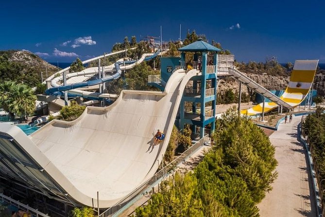 Rhodes Faliraki Water Park Admission Ticket - Thrill slides: Freefall, Kamikaze, and the Black Hole spirals