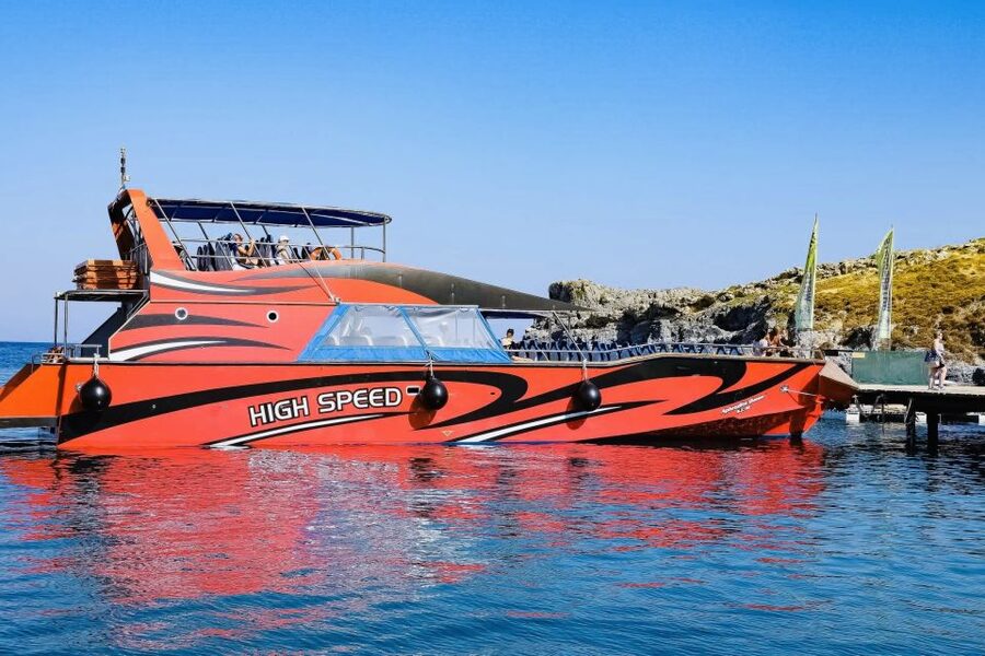 Rhodes: High Speed Cruise to Lindos - Wandering the traditional village, then heading to the beach