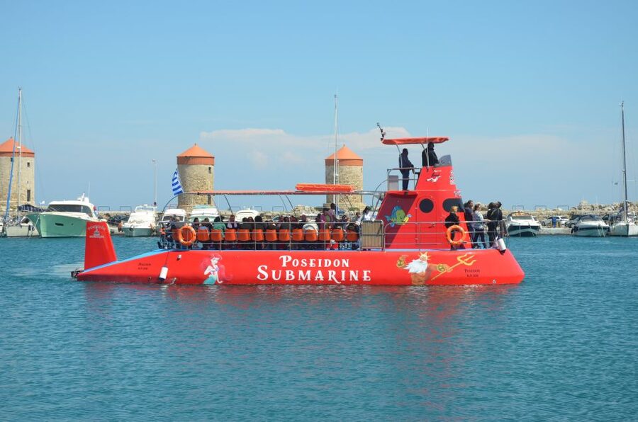 Rhodes: Hop-on Hop-off Bus and Submarine Tour - Audio Guides, Headsets, and the Real-Life Soundtrack