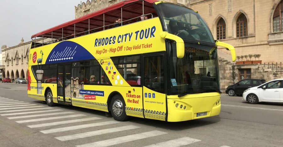 Rhodes: Hop-On Hop-Off City Tour Bus - The Rhodes stops you will actually want to plan around