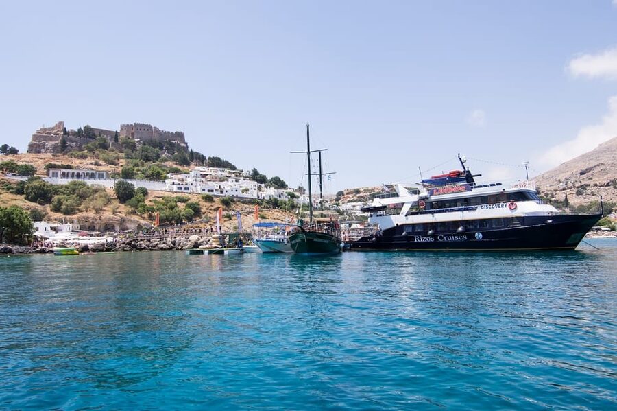 Rhodes: Lindos Cruise with 2 Swim Stops - The Cruise to Lindos and Why the Timing Helps