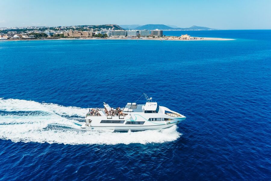 Rhodes: Speedboat Trip to Symi with Free Time to Explore - On the water to Symi, comfort tips for sun and sea spray