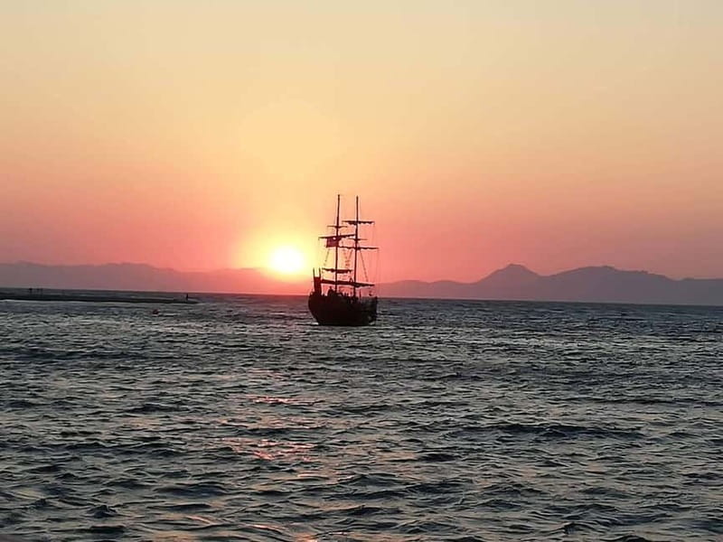 Rhodes: Sunset Cruise 1 hour on an 18th-Century Boat - Drinks, music, and how the crew sets the mood